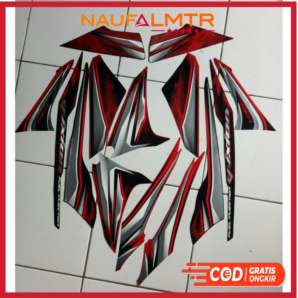 stiker striping yamaha vixion old 2012 merah