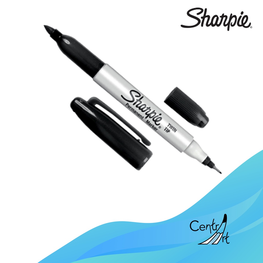 

Sharpie UPC Twin Tip Permanent Marker Black 32201 Hitam