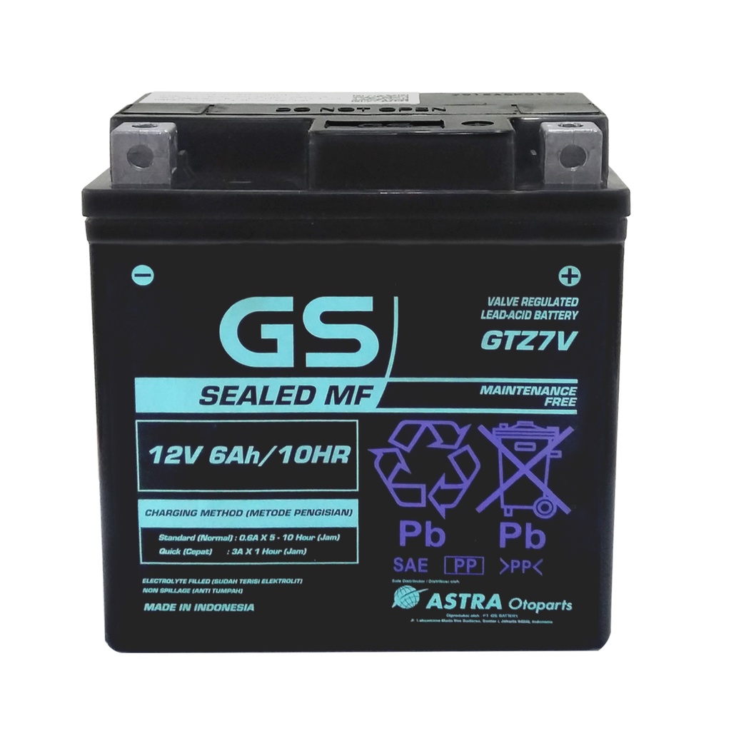 Jual Aki GS GTZ7V Aerox Lexi NMax Series LX 125 Vespa Sprint Primavera