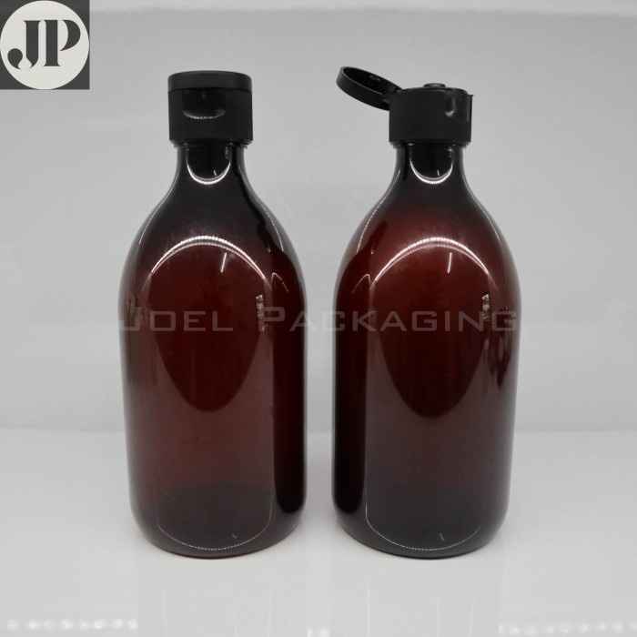 BOTOL SCARLETT AMBER COKLAT FLIPTOP 300ML BOTOL FLIPTOP HITAM 300 ML