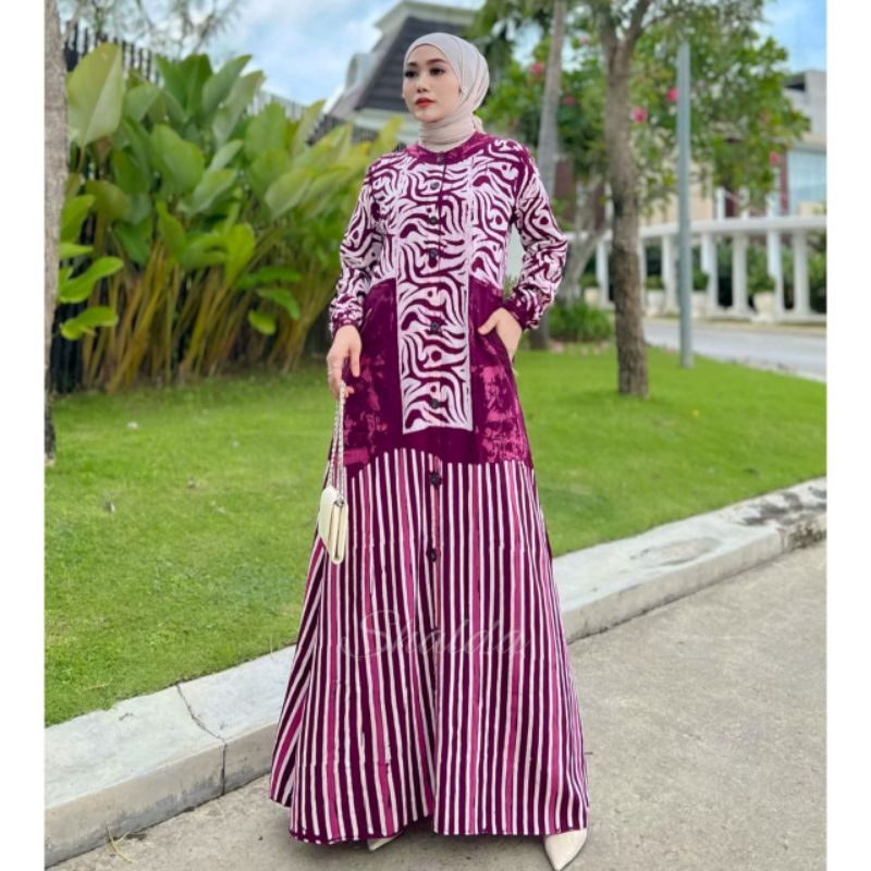 Orchid Dress Gamis Twill premium gamis rayon candi Mekar gamis batik Pekalongan gamis Jumbo gamis te