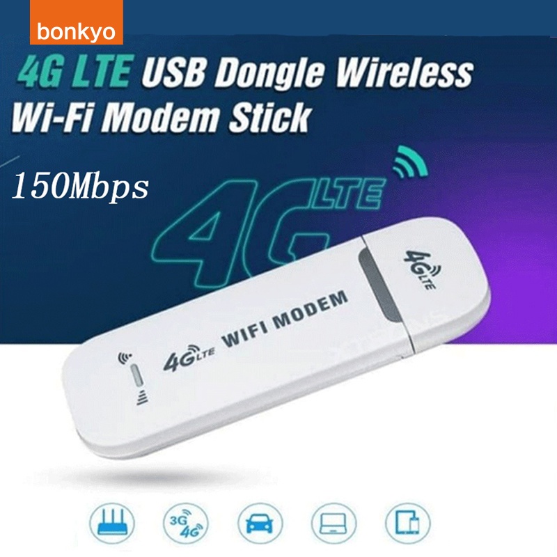 Bonkyo Modem 4g Lte Speed 150mbps Travel Usb Sim Card Wifi Modem Dongle Usb Hotspot Wifi 4g Unlock All Operator