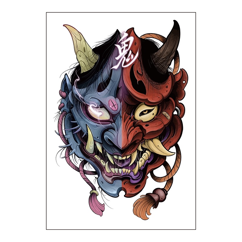 tato temporer setengah lengan tattoo temporary JM-H warna tatoo