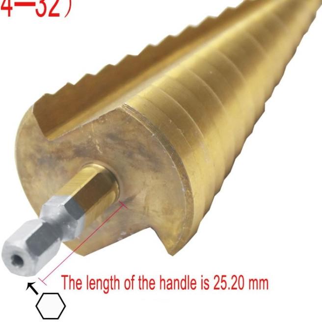 Mata Bor Pagoda 3in1 / Bahan HSS Lapis Titanium / Pouch