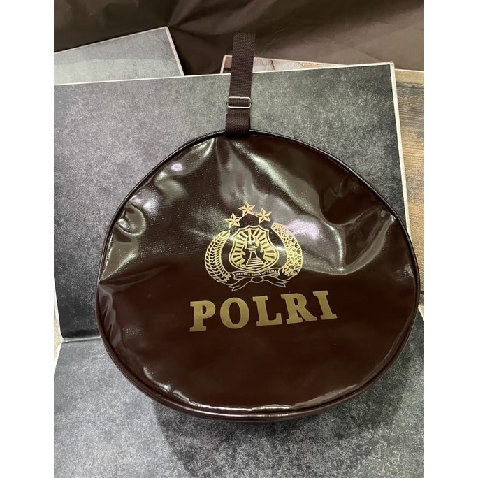 Topi Pet Police - Tas Topi Pet Polisi - Tas Pet Kilap Polisi