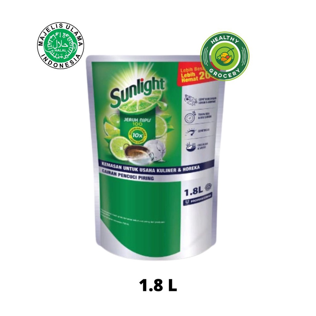 Sunlight Professional Pouch 1800ml Dishwash