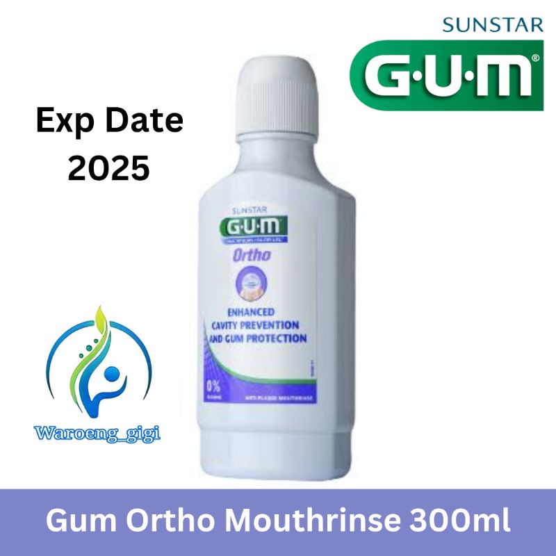 Gum Ortho Mouthrinse Mouthwash Mouth Rinse Mouth Wash / Obat Kumur Ortho Behel merk Gum 300ml