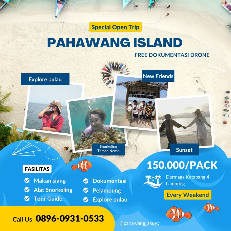 TIKET OPEN TRIP PULAU PAHAWANG