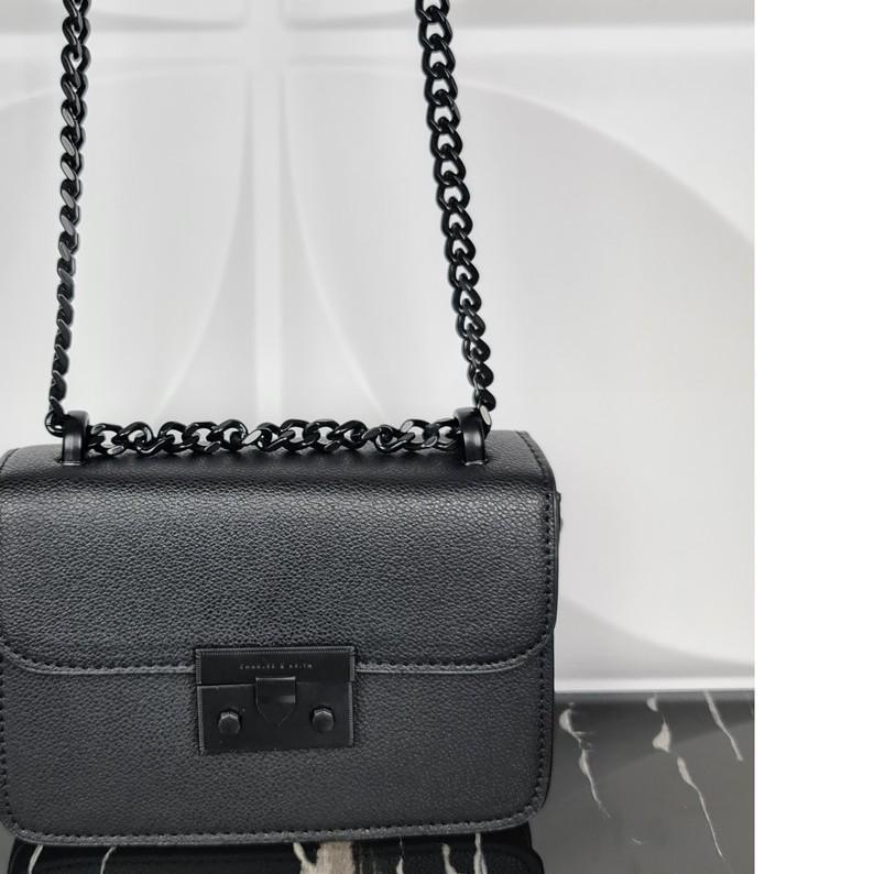 TAS CK CROC - EFFECT BOXY CHAIN STRAP BAG - CK024