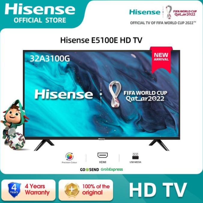 T0P HISENSE 32 INCH E5100E HD TV - DOLBY DIGITAL - 32A3100G NICE