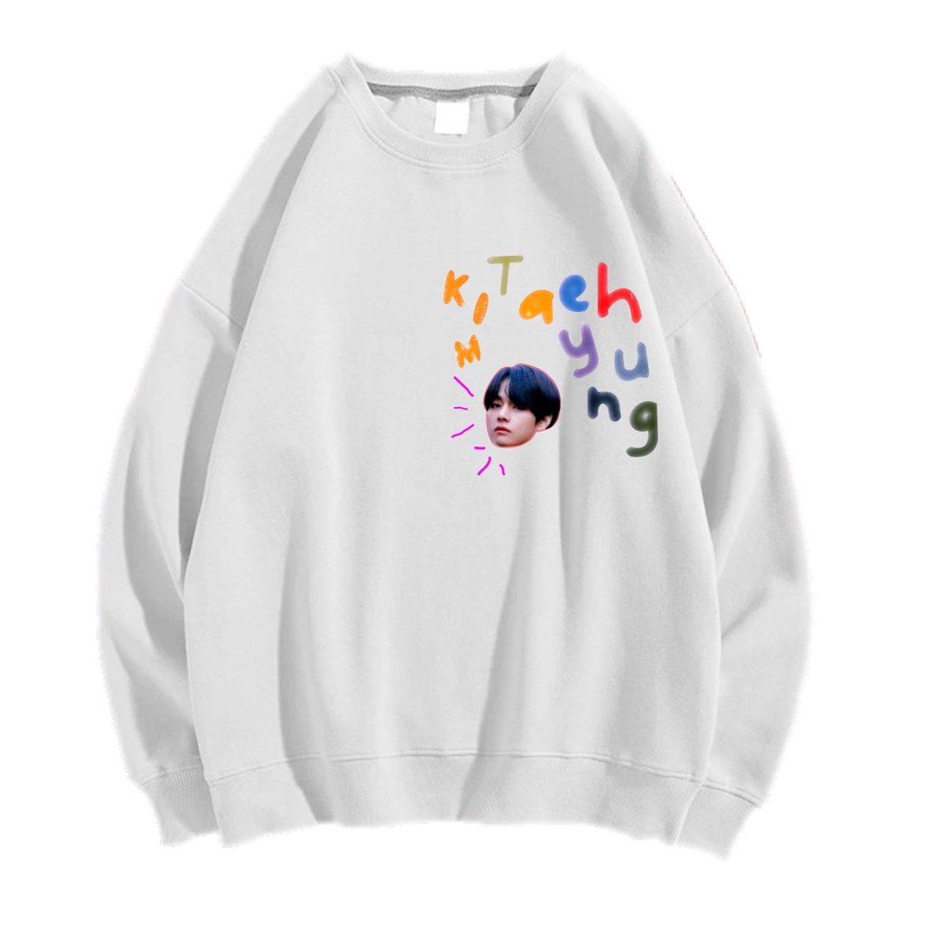 TAEHYUNG SWEATER SWITER CREWNECK PRIA WANITA OVERSIZE Size M-XXL ANAIRA