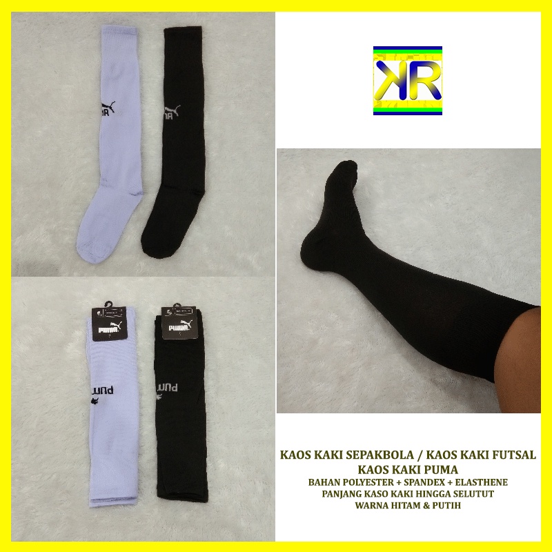 Kaos Kaki Sepakbola Kaos Kaki Futsal PUMA Panjang Selutut / Kaoskaki Bola Bahan Polyester