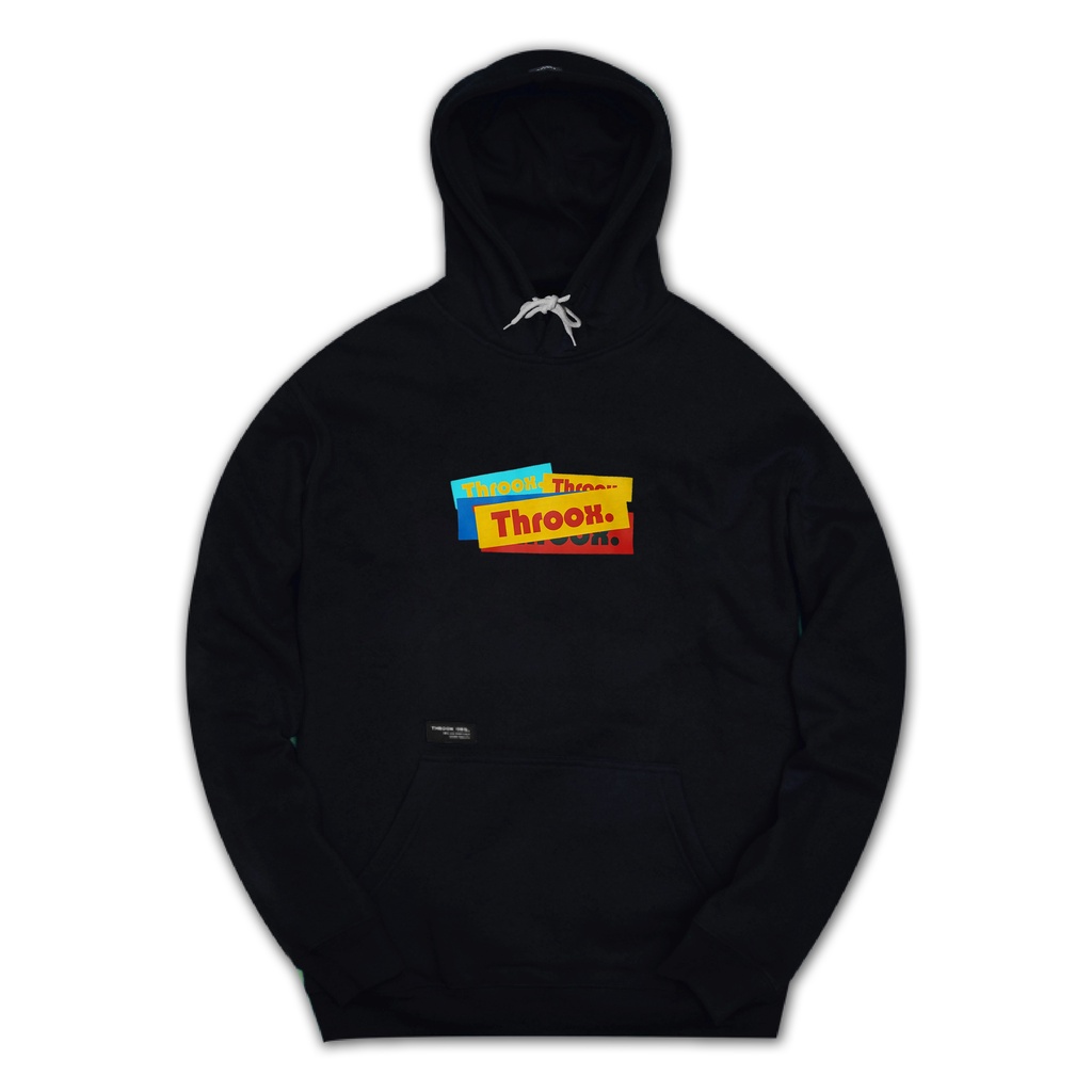 Throoxoriginal Jaket Hitam Danzel Black || Hoodie Throox