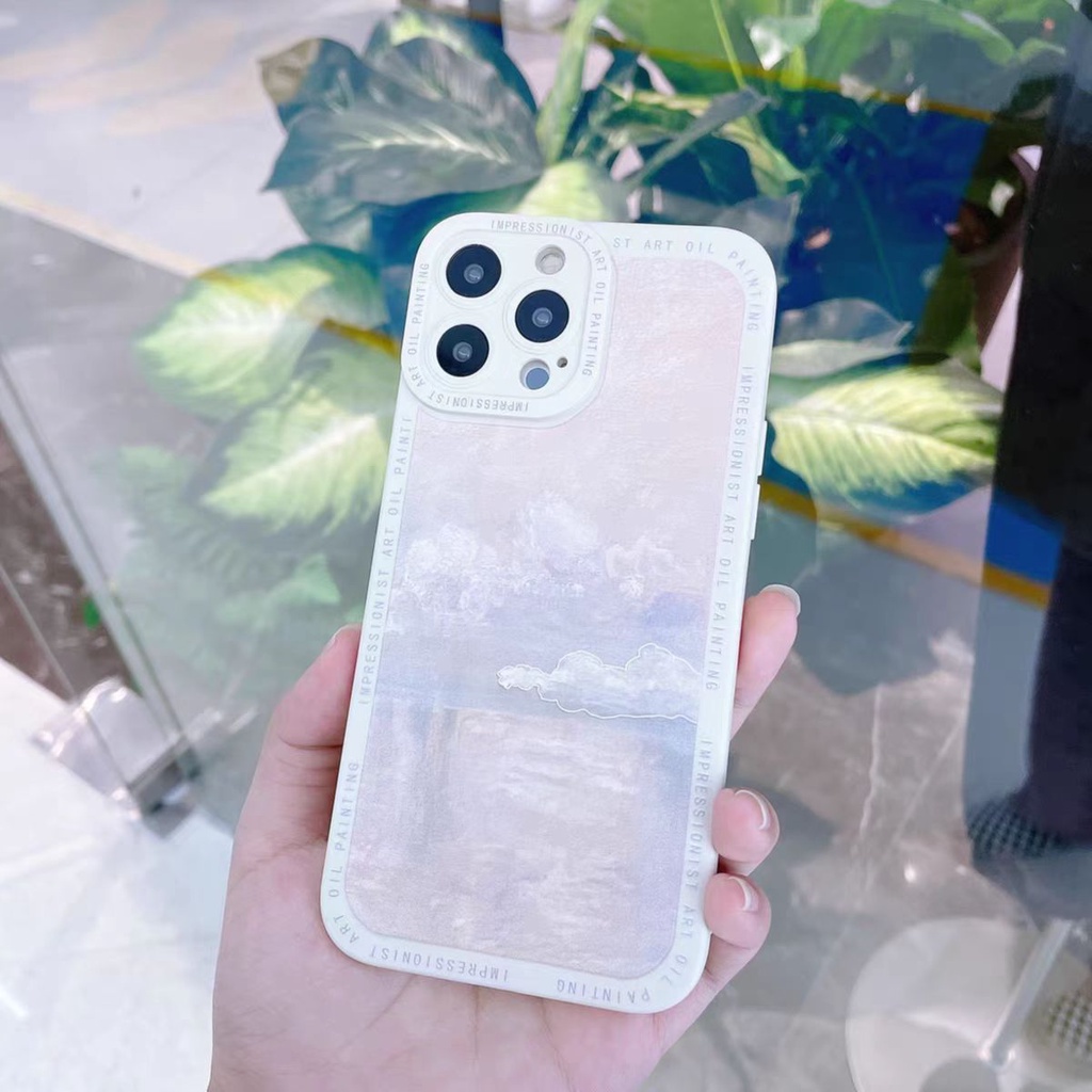 Case TPU Motif Awan Untuk iPhone 14 14pro 14Plus 14prm 13prm 11 7Plus 8Plus Xr XS 12pro Max