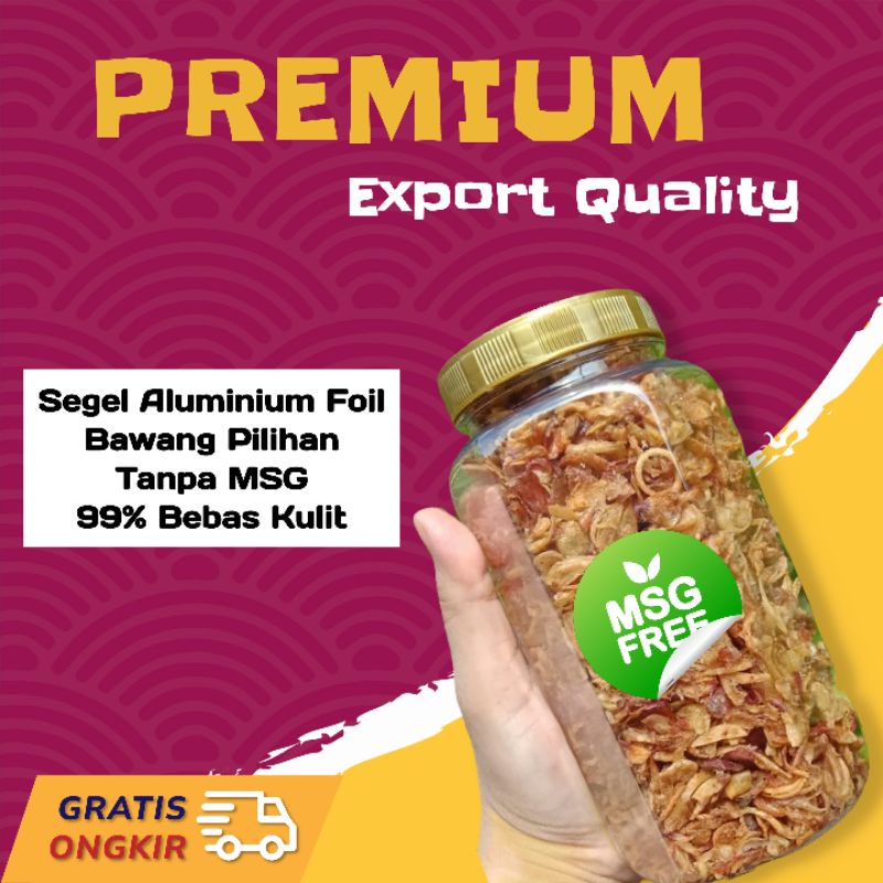 

Bawang Goreng Asli Super Premium 200gr | Bawang Goreng Asli 100% Tanpa Tepung