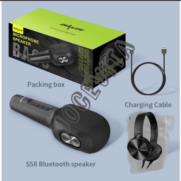MICROPHONE WIRELESS BLUETOOTH SPEAKER MICROPHONE KARAOKE PORTABLE