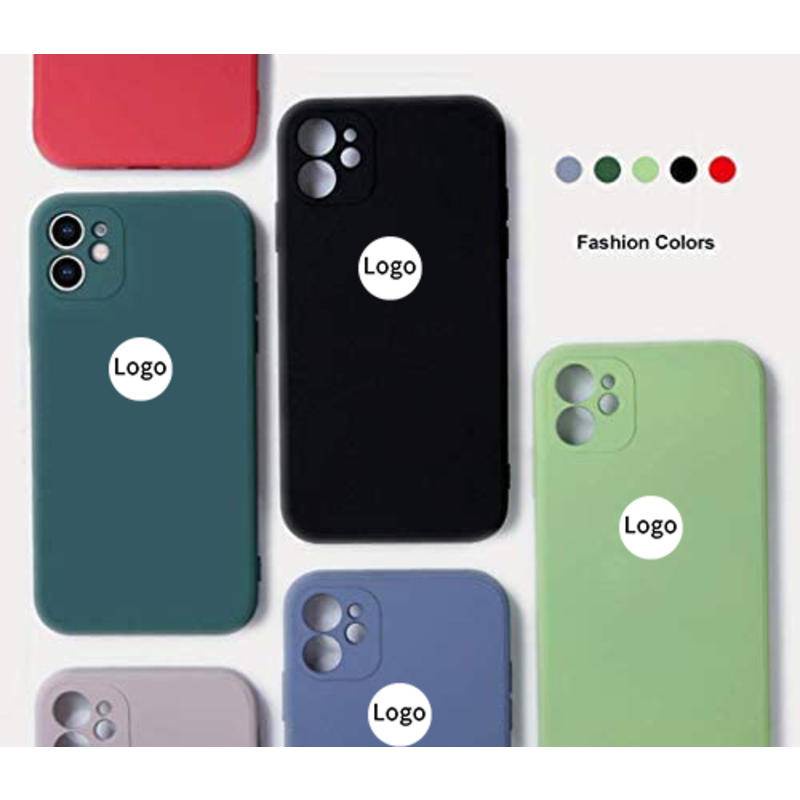Soft Case Silikon Cair Anti Gores / Sidik Jari Shockproof Untuk iPhone 14 Pro Max Plus 14 / 13 / 12pro Max