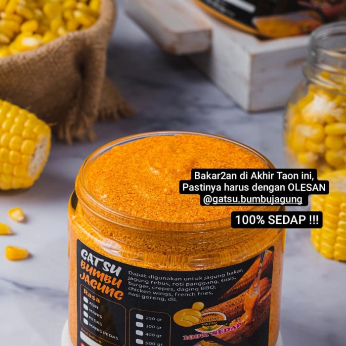 

GATSU BUMBU JAGUNG SIAP OLES RASA PEDAS MANIS UKURAN 500GR