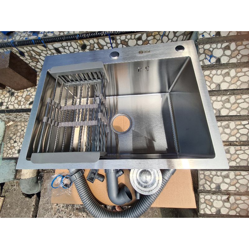 KITCHEN SINK / Bak cuci piring tebal stainless 304 tebal 3mm 60cm PROMO