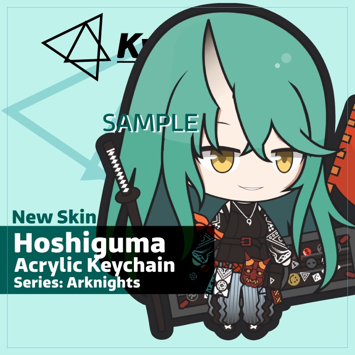 Keychain Arknights Hoshiguma New Skin
 | KyraMerch Anime Fanmerch Dealer