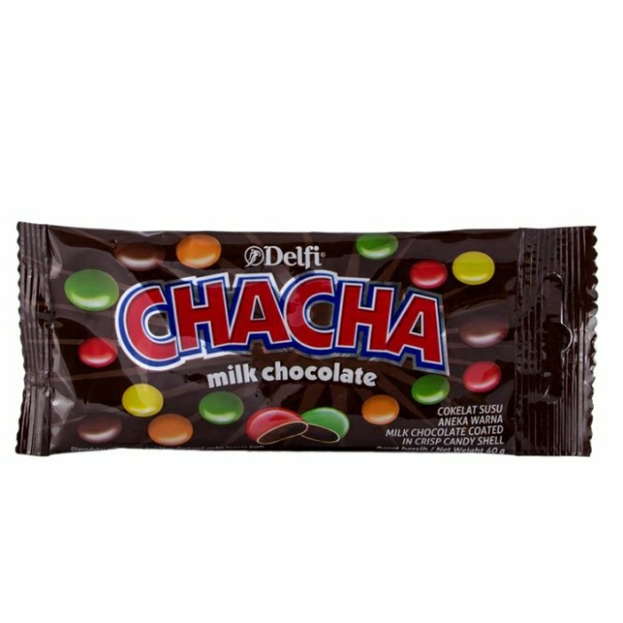 ChaCha Milk Chocolate 40 g | Cha Cha Permen isi Coklat Susu