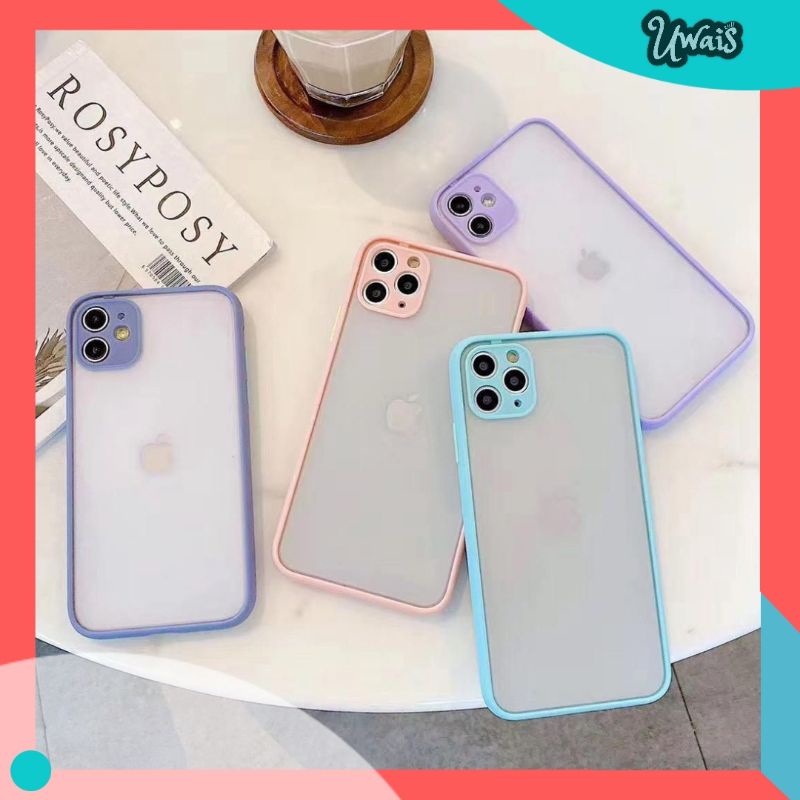 Case doff hybrid aero my choice macaron Oppo A5s A12 A7 A11k A3s A5 A9 2020 A53 A33 A15 A15s A54 A31 2020 F9 F11 Reno 4f 5f A52 A92