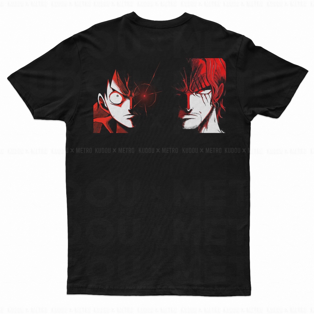 Tshirt Luffy Shanks Red Anime Manga One Piece Premium Unisex