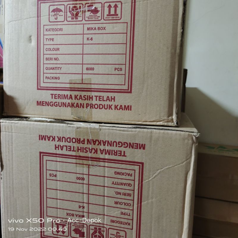 Box mika plastik uk 6 isi 100pcs /box mika plastik bening kue ,agar ,pudding ukuran 6xc