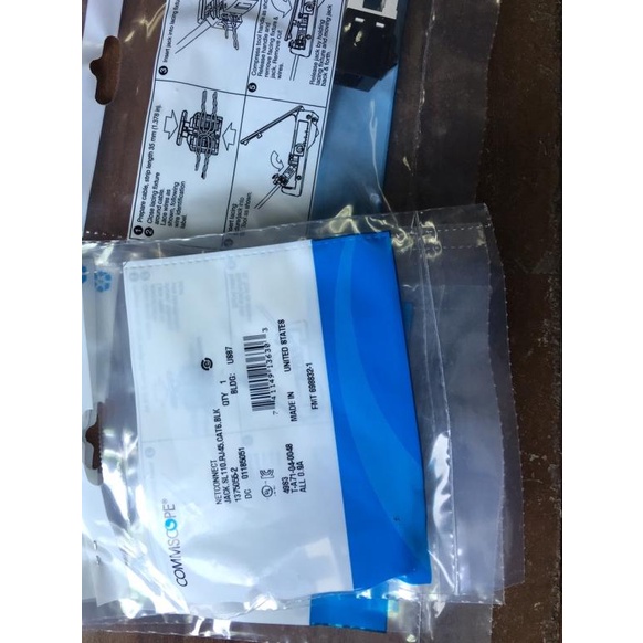 Amp modular cat6 black