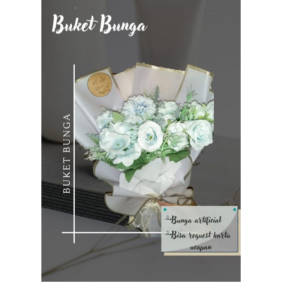 ☆Airensia07☆ BUKET BUNGA ARTIFICIAL (awet anti layu) | Kado Wisuda/Ultah/Anniversary/dll || BUKET MU