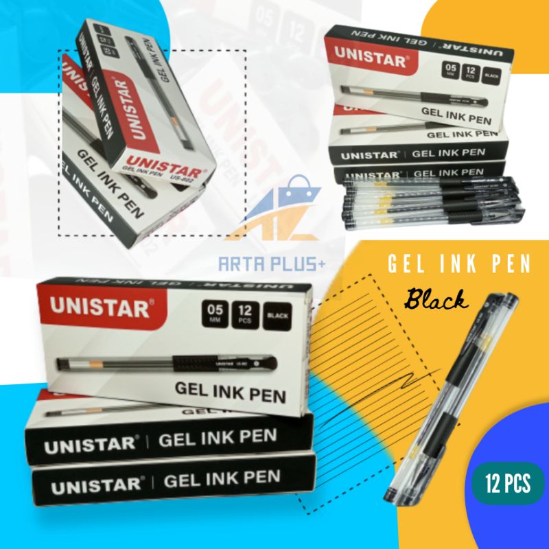 

Pulpen Gel Unistar Hitam