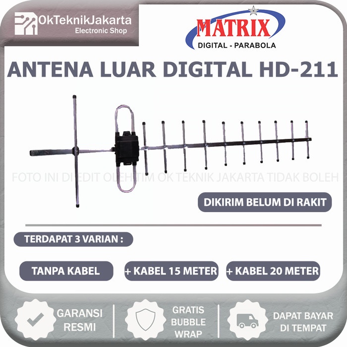 Antena Tv Outdoor Digital Matrix 211 Hd Dvb T2