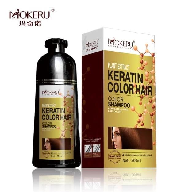 MOKERU KERATIN HAIR COLOR SHAMPOO