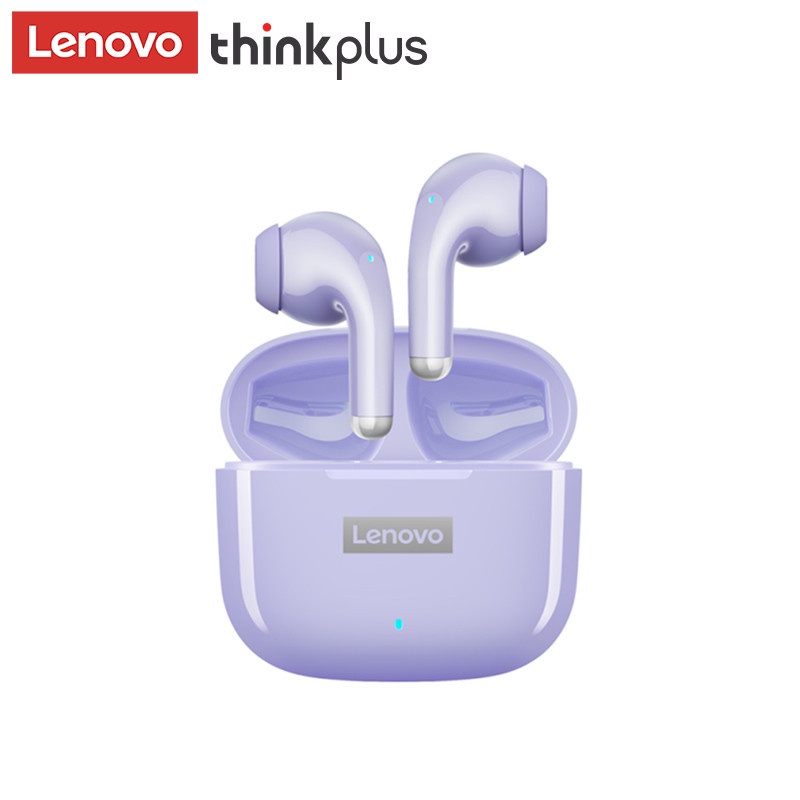 Lenovo LP40 True Wireless Bluetooth Earphone Mini Earbuds TWS - Ungu