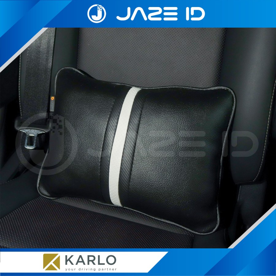 Karlo Bantal Pinggang Duduk Pemium Mobil Basic Dark Brown Coklat Tua