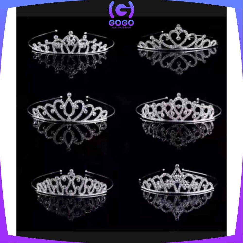 GOGO-K81 Mahkota Anak Perempuan Bando Mahkota Wanita Korea Fashion Bando Princess / Bandana Mahkota / Mahkota Ulang Tahun