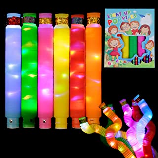 # HJ #  Mainan Anak  Pipa Selang  Lampu Stick Pipa Selang  Fidget Toy  Light Up Pop Tubes Pop Pipes