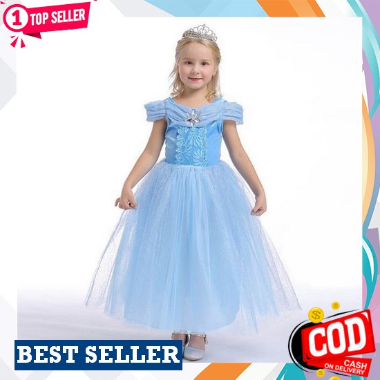 Dress Natal Anak Dress Pesta Anak Gaun Natal Anak Gaun Pesta Anak Kuning (Gaun Saja) Dress Princess 