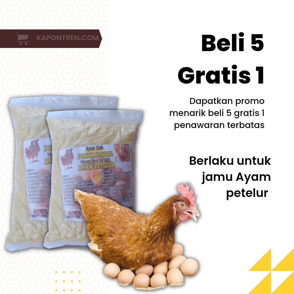 

Jamu Nyeor Ejuh Power Herbal Ayam Petelur
