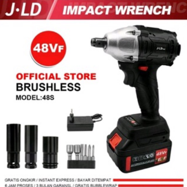 JLD tools 48S Buka baut cordless impact wrench 1 baterai
