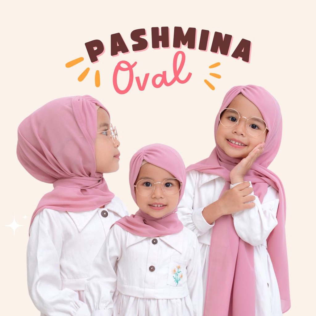 pashmina oval pastan anak