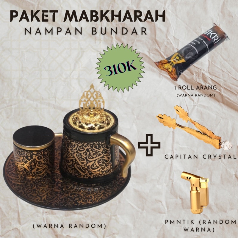 PAKET Mabkharah Besar Lengkap || Mabkharah Tempat Dupa Buhur