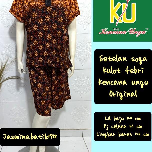 SETELAN CELANA KULOT FEBRI KENCANA UNGU