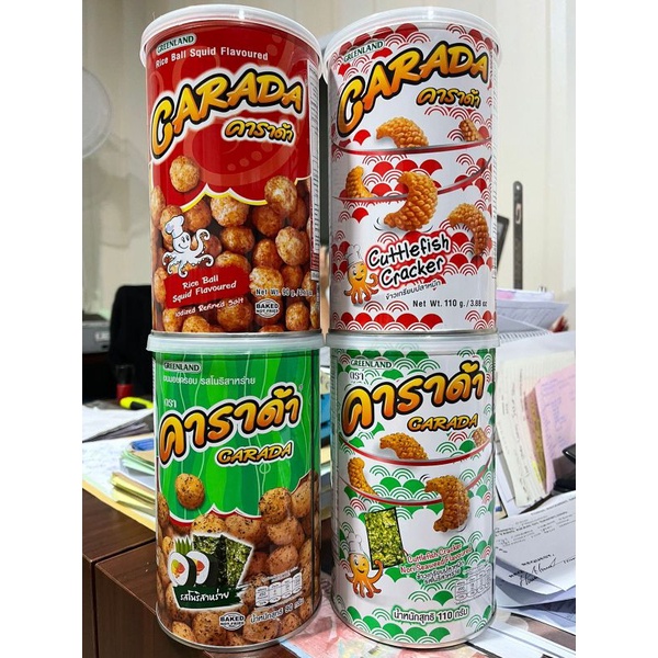 

Greenland Carada Rice Ball & Cuttlefish CrackerSnack Thailand READY STOCK
