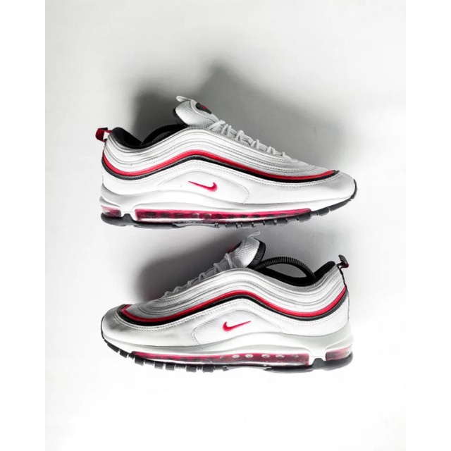 NIKE AIR MAX 97 WHITE RED SECOND SIZE 44