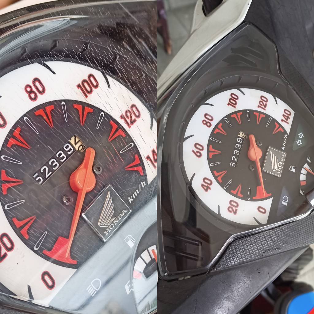 BEAT KARBU KACA mika speedometer speedo KILOMETER BEAT KARBU