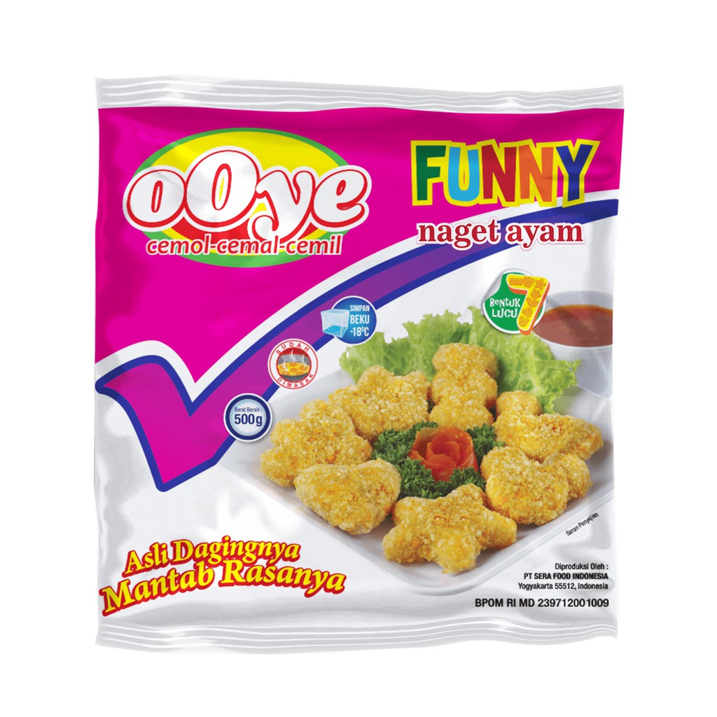 Ooye Funny Nugget Ayam/Naget Ayam 250gr