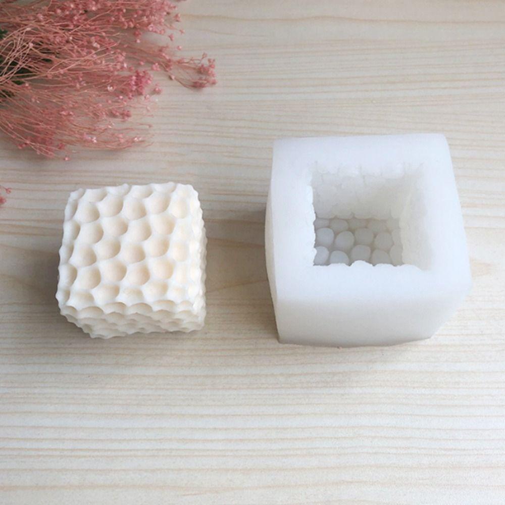 R-flower Honeycomb Block Candle Cetakan Epoxy Resin DIY Craft Handmade Cetakan Silikon