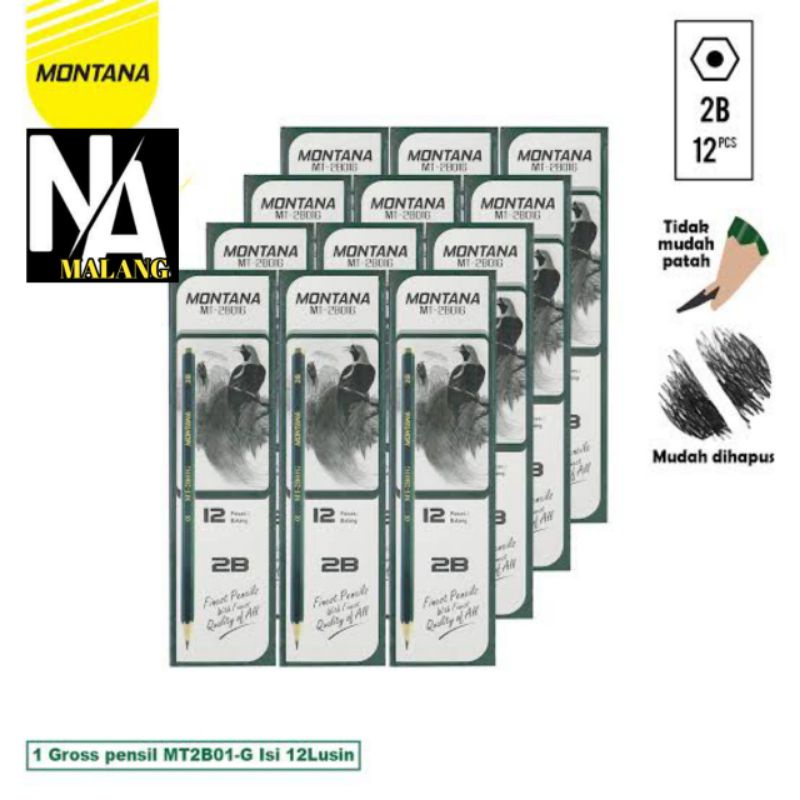 

Pensil / Pencil MONTANA MT-2801G 2B