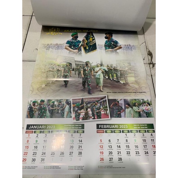 Kalender Dinding Tahun 2023 - Akademi Militer